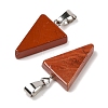 Natural Red Jasper Pendants G-B127-04P-07-2