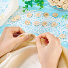 200Pcs 8 Styles Wood Buttons BUTT-TA0001-34-5