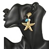Ion Plating(IP) 304 Stainless Steel Stud Earrings EJEW-JE07478-2