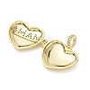Mother's Day Brass Micro Pave Clear Cubic Zirconia Locket Pendants KK-CBA56EF-02G-2