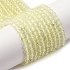 Natural Lemon Quartz(Heated) Beads Strands G-B142-A03-3mm-2