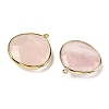 Natural Rose Quartz Pendants G-B009-07G-B-2