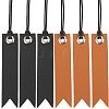 8Pcs 2 Colors Leather Bookmarks AJEW-CP0007-57-1