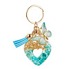 Heart with Butterfly Resin Keychains KEYC-TADJ0001-01B-1