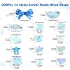 200Pcs 14 Styles Acrylic Beads Mixed Shape OACR-CJ0001-82-9