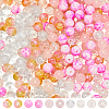 300Pcs 5 Colors Transparent Glass Beads GLAA-SC0002-42A-1