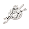 Yarn Tibetan Style Zinc Alloy Pendants X-TIBEP-R334-174AS-RS-2