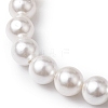 8mm Round Shell Pearl Beaded Stretch Bracelets BJEW-JB10338-5