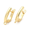 Brass Hoop Earrings Finding KK-M262-1C-G-1