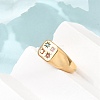 Stainless Steel Pave Colorful Cubic Zirconia Finger Rings SA-CBA90C5-04B-G-3
