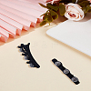2Pcs PP and Velvet and Resin Alligator Hair Clips for Women Girls PHAR-LP0003-006B-3