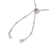 304 Stainless Steel Slider Necklace Makings AJEW-JB01258-02-3