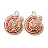 Baking Paint Alloy Pendants FIND-G097-01F-1