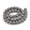 Electroplate Non-magnetic Synthetic Hematite Beads Strands G-T065-8mm-01E-2
