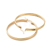 201 Stainless Steel Big Hoop Earrings with 304 Stainless Steel Pins for Women EJEW-E146-07G-B-2
