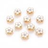 Crystal Rhinestone Alloy Enamel Slide Charms Floating Charms X-RSB359-6G-1