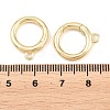 Brass Spring Gate Rings KK-P353-16G-3