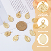 10Pcs 5 Style Rack Plating Brass Pendants KK-DC0002-67-4
