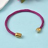 304 Stainless Steel with Polyester Metallic Cord Bracelets for Women BJEW-Z145-01G-29-2