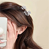 3Pcs 3 Styles Metal Hollow Claw Hair Clips OHAR-LP0001-21P-3