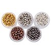 5 Box Iron Round Spacer Beads IFIN-X0001-03-B-1