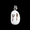 Brass Enamel Pendants KK-CBA10BC-03A-1