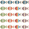 30Pcs 5 Colors Aolly Enamel Beads FIND-SC0016-34-5