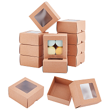 Folding Kraft Paper Cardboard Jewelry Gift Boxes CON-WH0092-25B