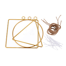 Metal Geometric Hoop Wreath Frames DIY-PH0025-43