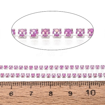 Iron & ABS Plastic Imitation Pearl Tennis Chains CH-Q006-01A-06-1