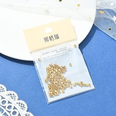 SHEGRACE Brass Round Beads XGRPCU814-290G-1
