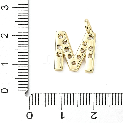 Brass Micro Pave Clear Cubic Zirconia Pendants KK-I476-01G-M-1