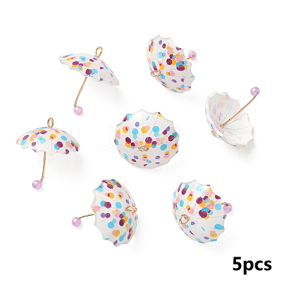 10Pcs Resin Pendants CRES-YW0002-65B-1