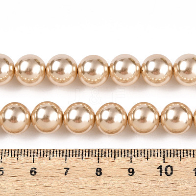 Glass Pearl Beads Strands X-HY-G002-01E-11-1