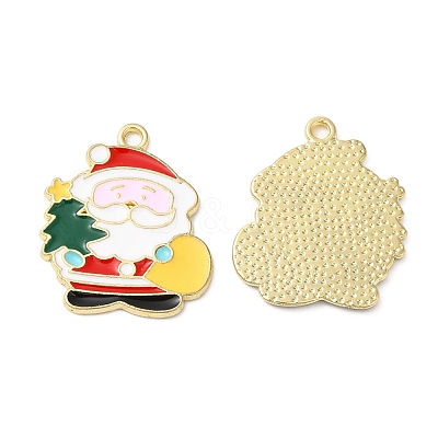 Christmas Alloy Enamel Pendants ENAM-D050-13I-01G-1