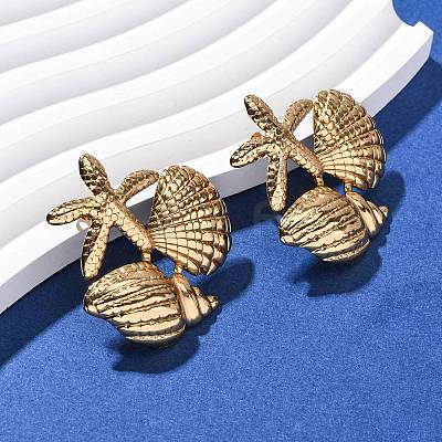 304 Stainless Steel Stud Earrings EJEW-L304-07G-1