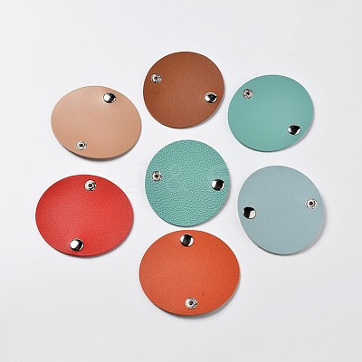 Earphone Leather Cable Winder AJEW-WH0079-E-1