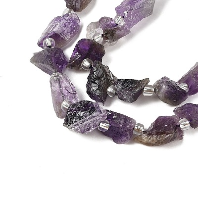 Natural Amethyst Beads Strands G-Q023-F01-01-1