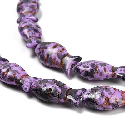 Synthetic Turquoise Beads Strands TURQ-F019-01A-1