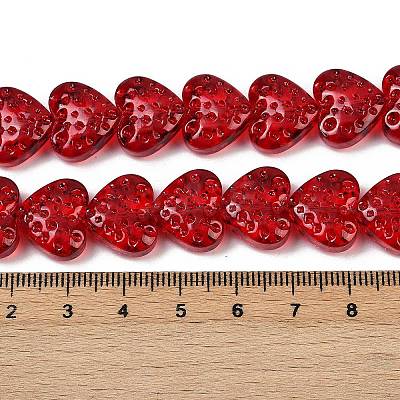 Transparent Glass Beads Strands GLAA-H038-01F-1