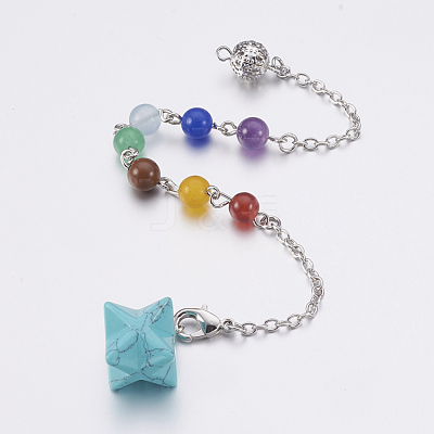 Synthetic Turquoise Dowsing Pendulums MAK-P009-C02-1