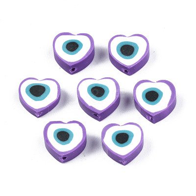 Handmade Polymer Clay Beads X-CLAY-T019-08D-1