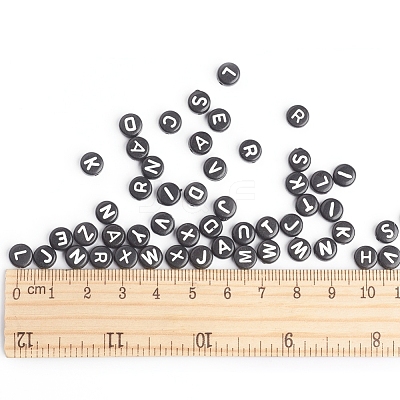 Acrylic Horizontal Hole Letter Beads X-OACR-E001-17-1