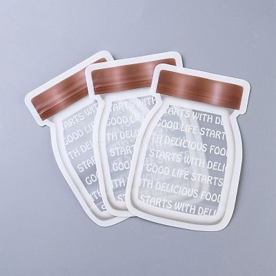 Reusable Bottle Shape Zipper Sealed Bags OPP-Z001-05-A-1