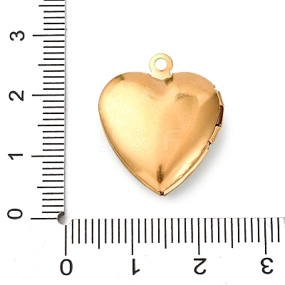 304 Stainless Steel Heart Locket Pendants STAS-Z168-02G-05-1