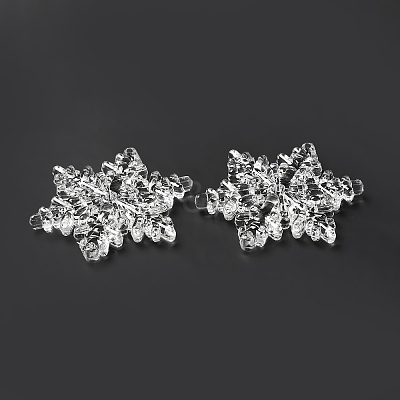 Christmas Transparent Acrylic Connector Charms TACR-P003-01B-1