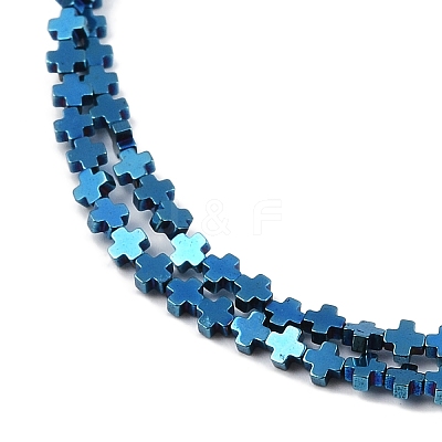 Electroplated Synthetic Non-magnetic Hematite Beads Strands G-J211-A02-01-1