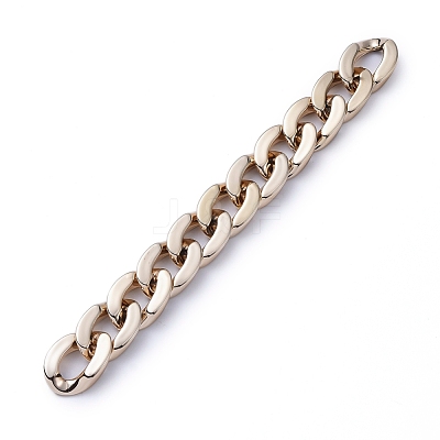 Handmade CCB Plastic Curb Chains AJEW-JB00633-1