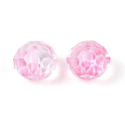Baking Paint Transparent Glass Beads GLAA-N011-10mm-08-1