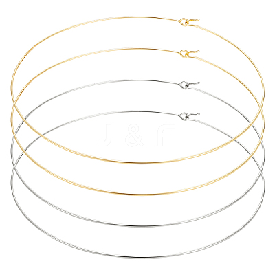 4Pcs 2 Colors 304 Stainless Steel Choker Necklace Making NJEW-UN0001-80-1